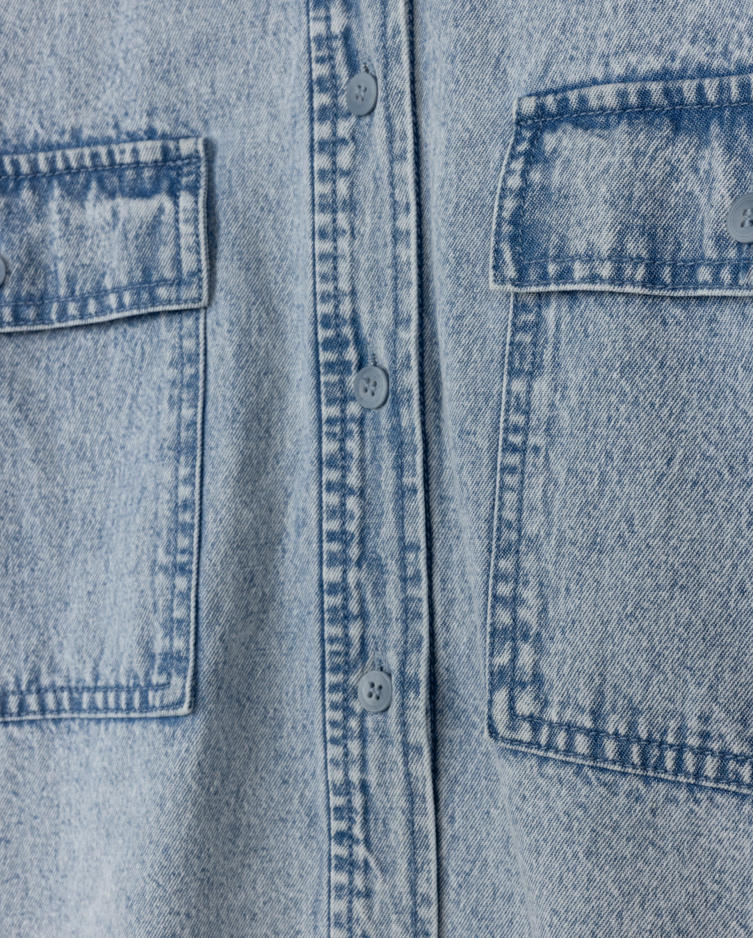 Large Pockets Denim Shirt - Junees