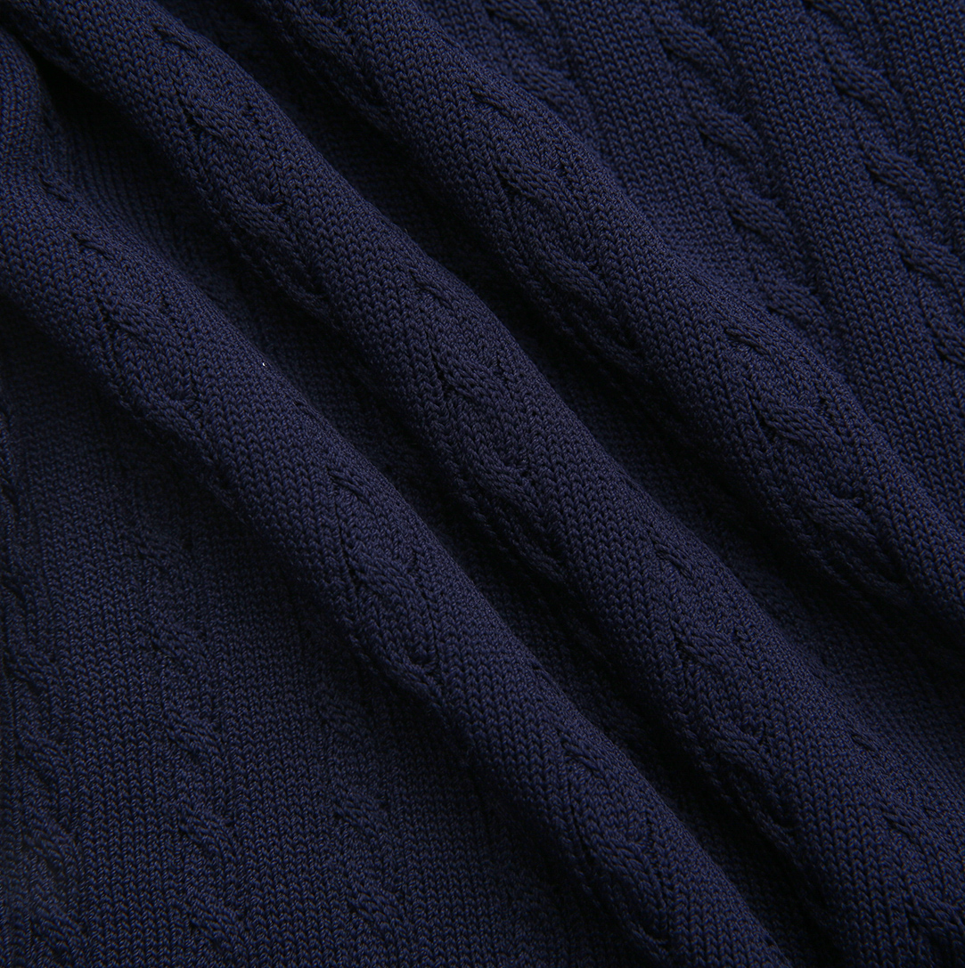 Rye Cable Knit Collared Cardigan