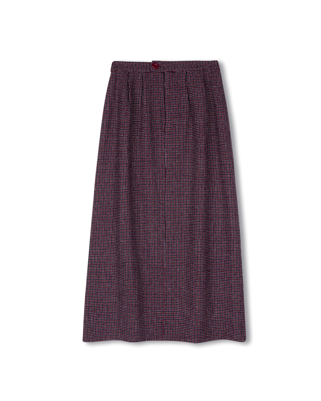 Wool Houndstooth Skirt