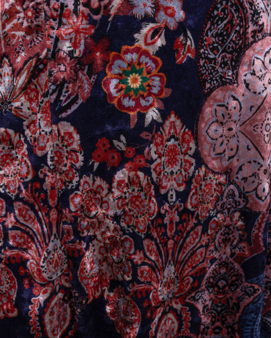 Paisley Puff Sleeve Shift Dress