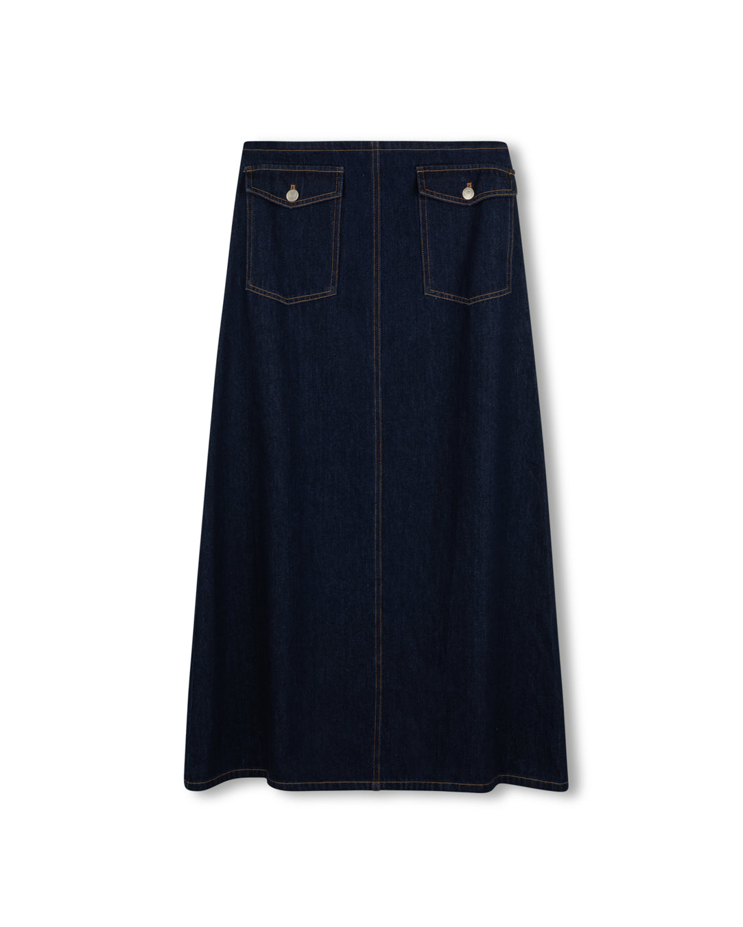 Straight Front Pocket Denim Skirt - Junees