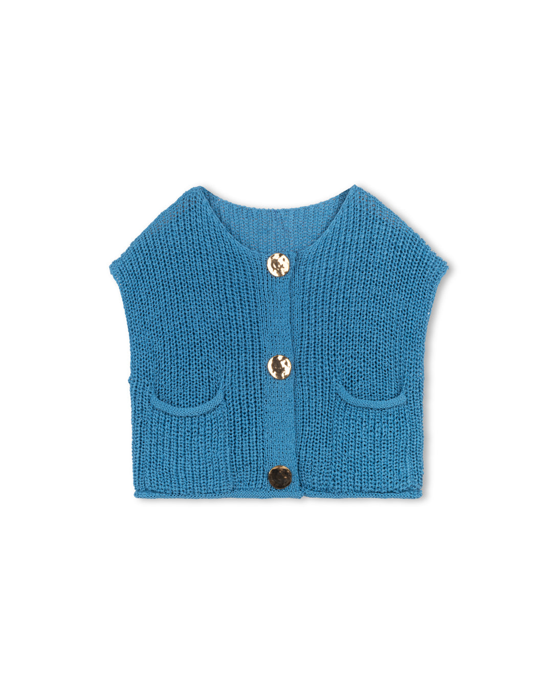 Chunky Crochet Vest W-19926
