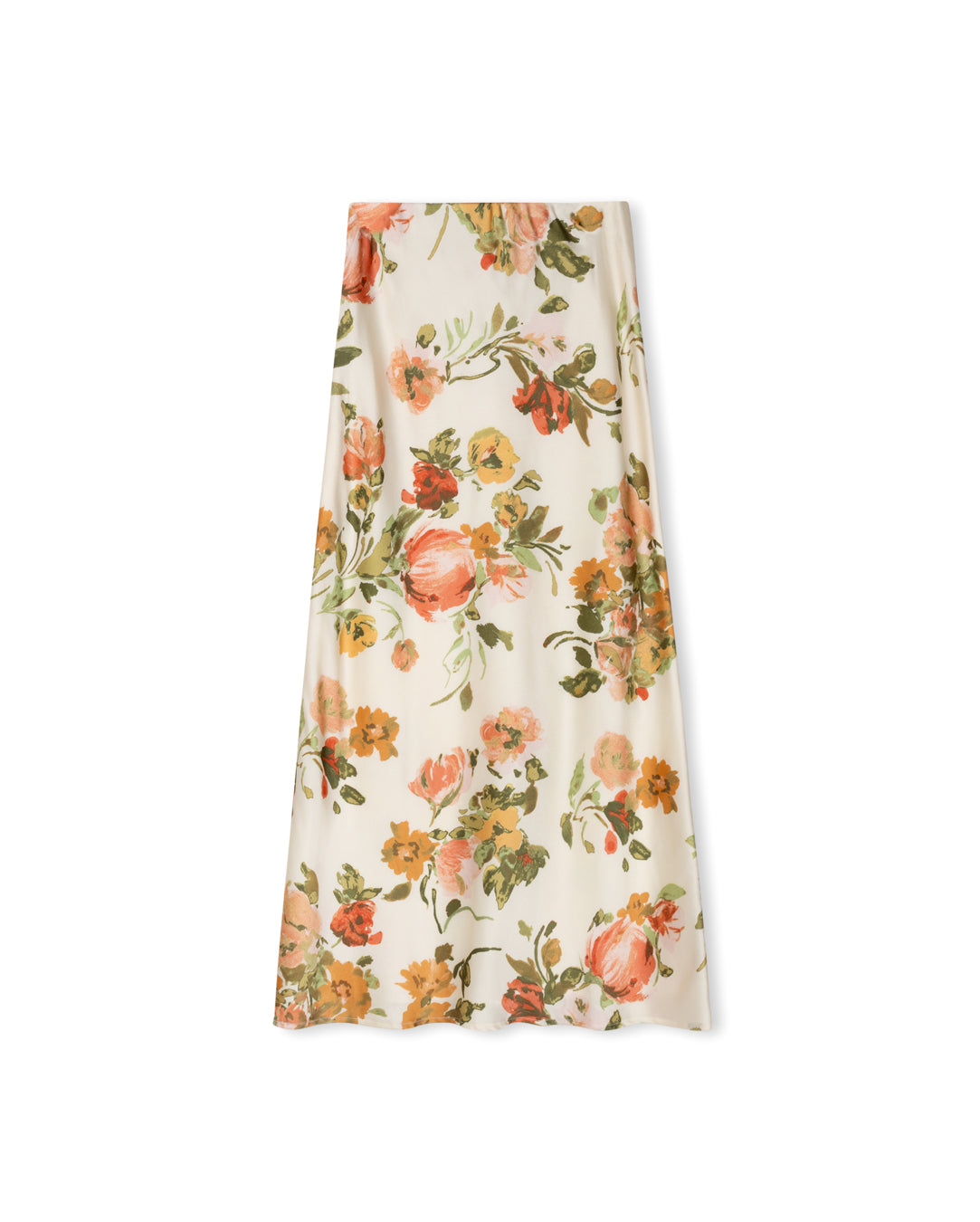 Kenn Silk Printed Skirt