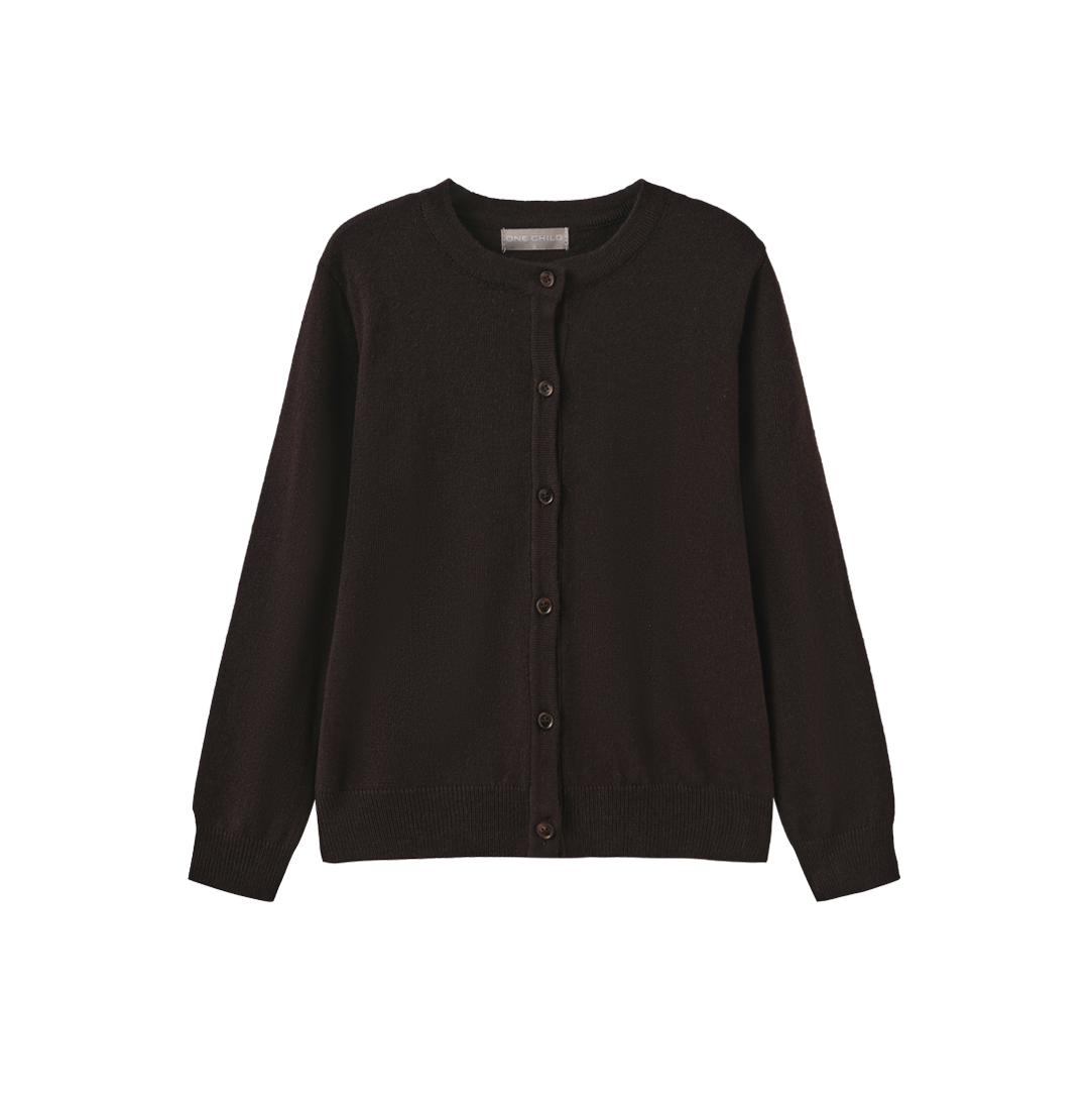 Fine Flat Knit Button Cardigan