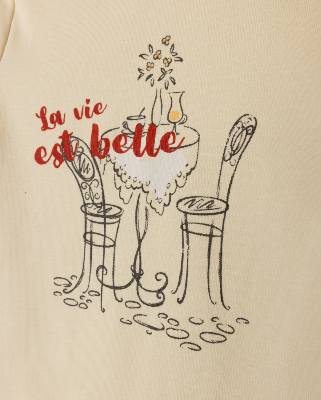 Printed Sketch Word Tee - Junees