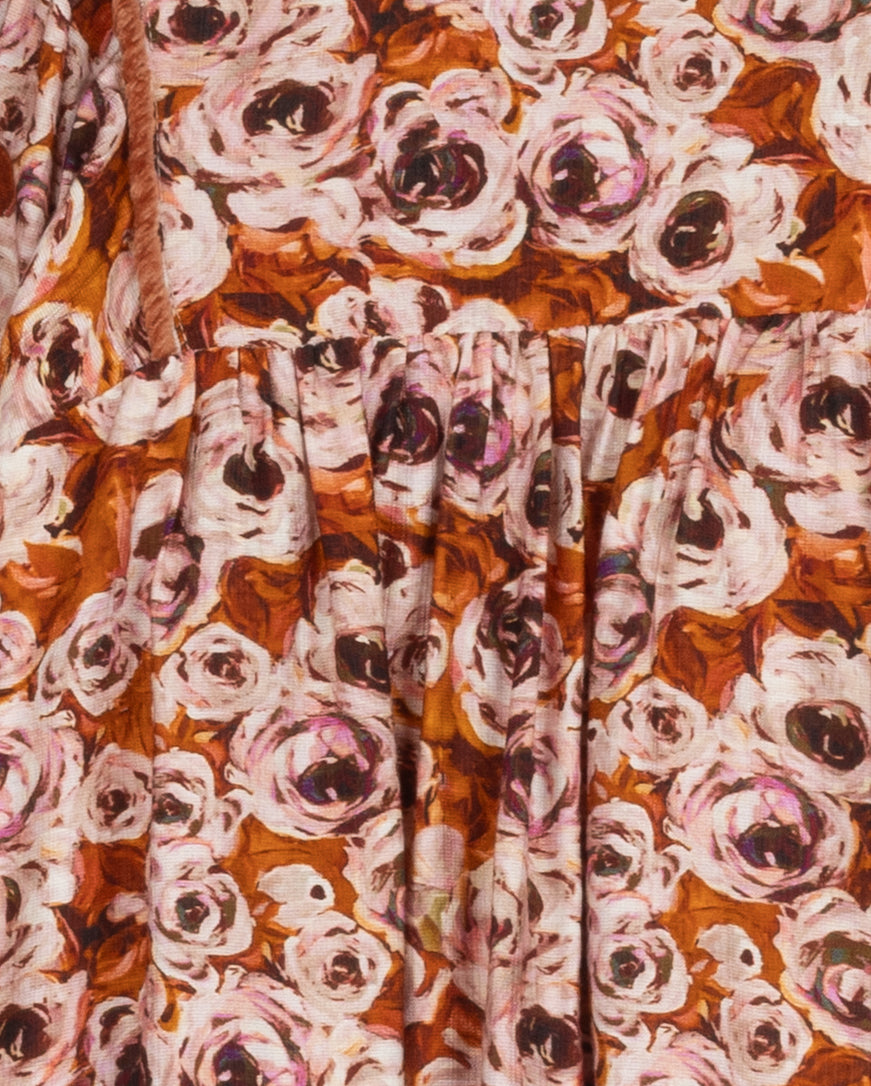 Floral Printed Puff Sleeve Dress