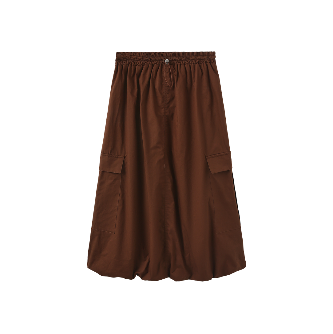 Bubble Hem Pocket Skirt