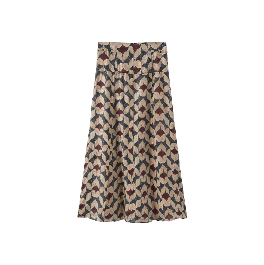 Floral Chiffon Skirt
