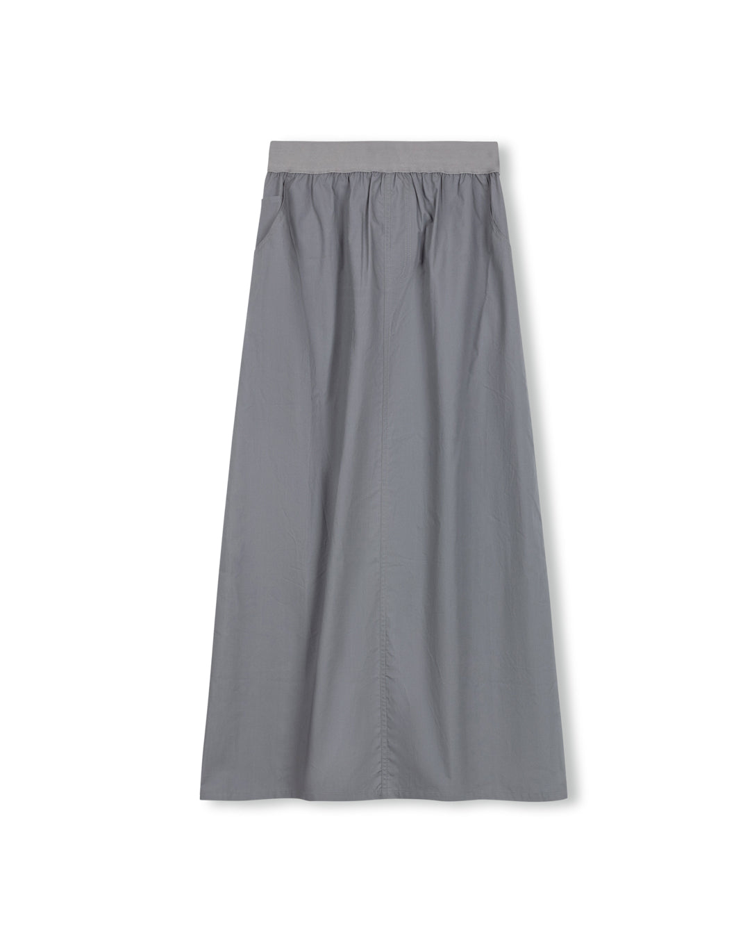 Poplin Elastic Straight Skirt