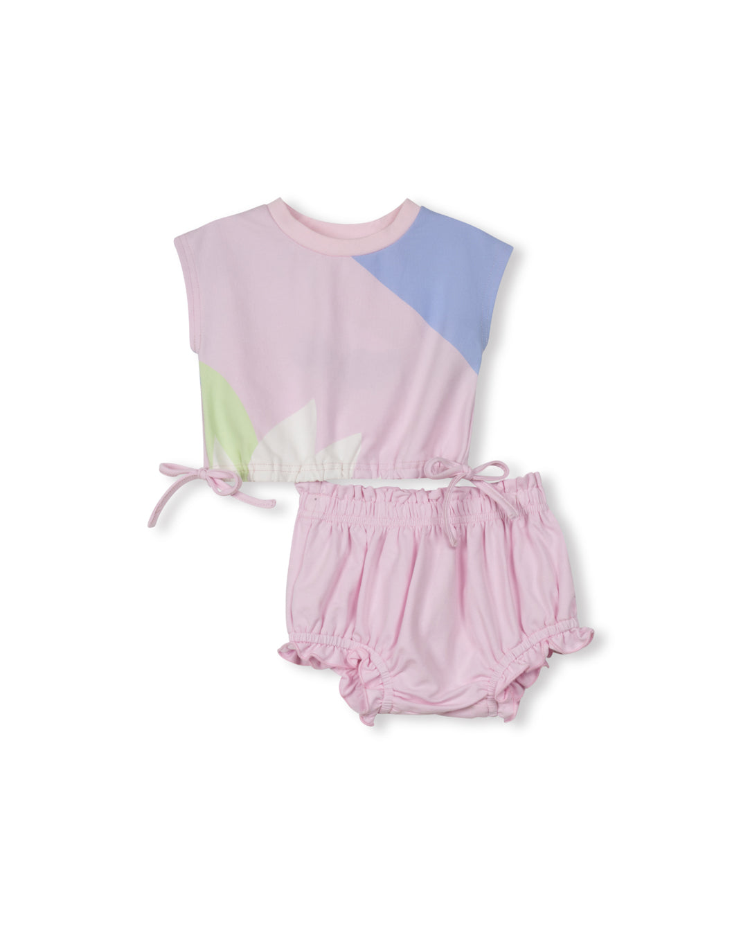 Petal Trim Baby Girl Tee And Bloomer