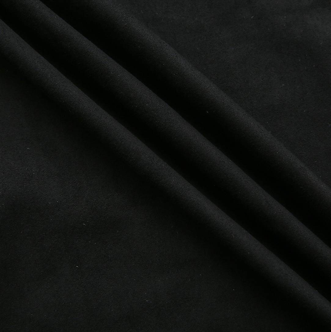 Suede Paneled Midi Skirt