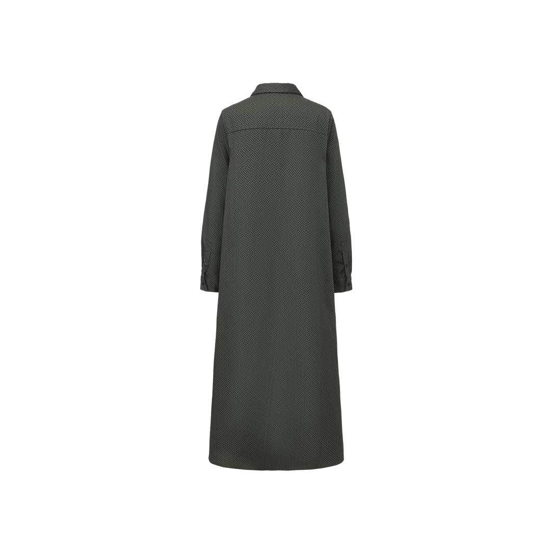 Quarter Button Detailed Dress