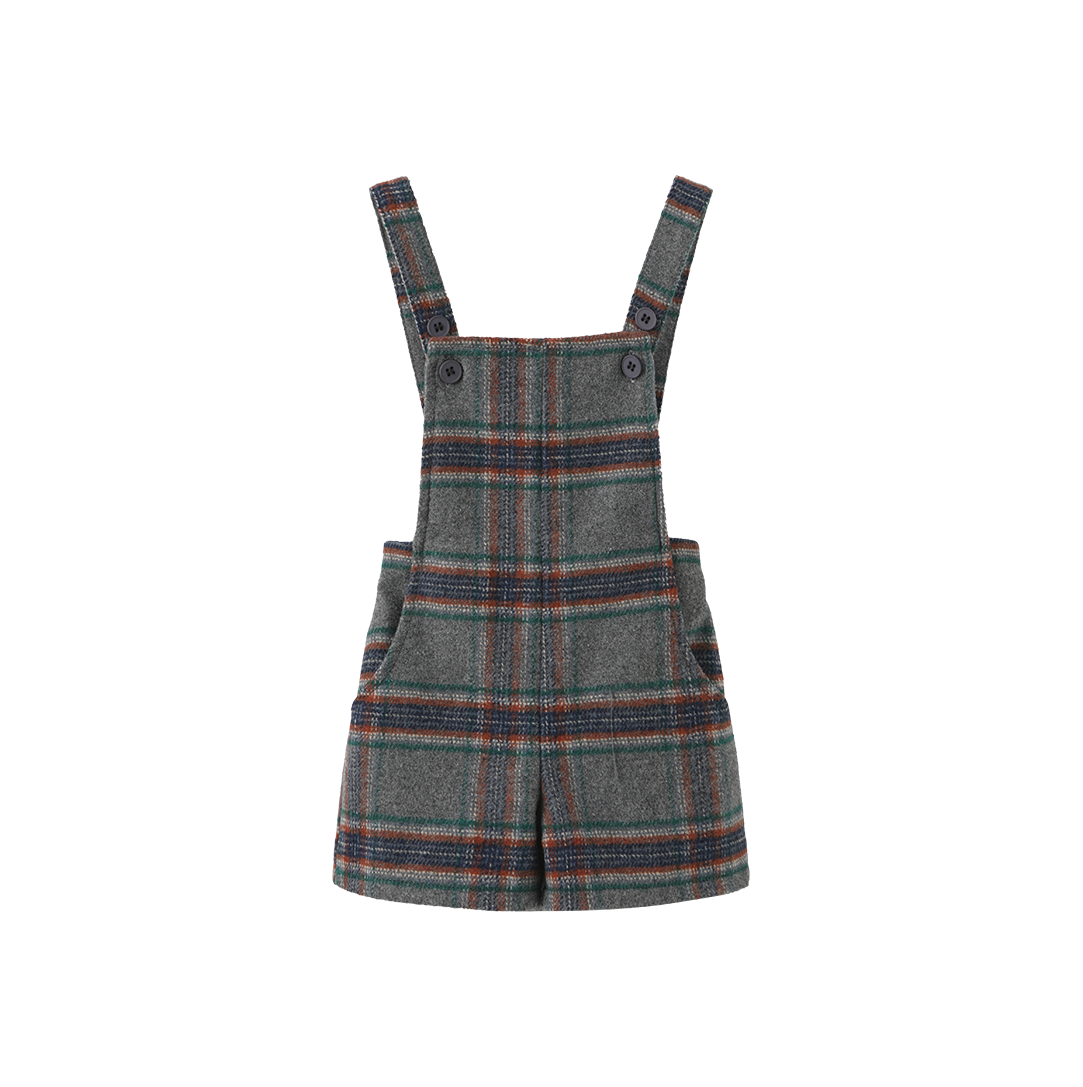 Fink Plaid Overalls