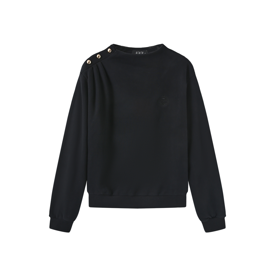Shoulder Button Sweatshirt