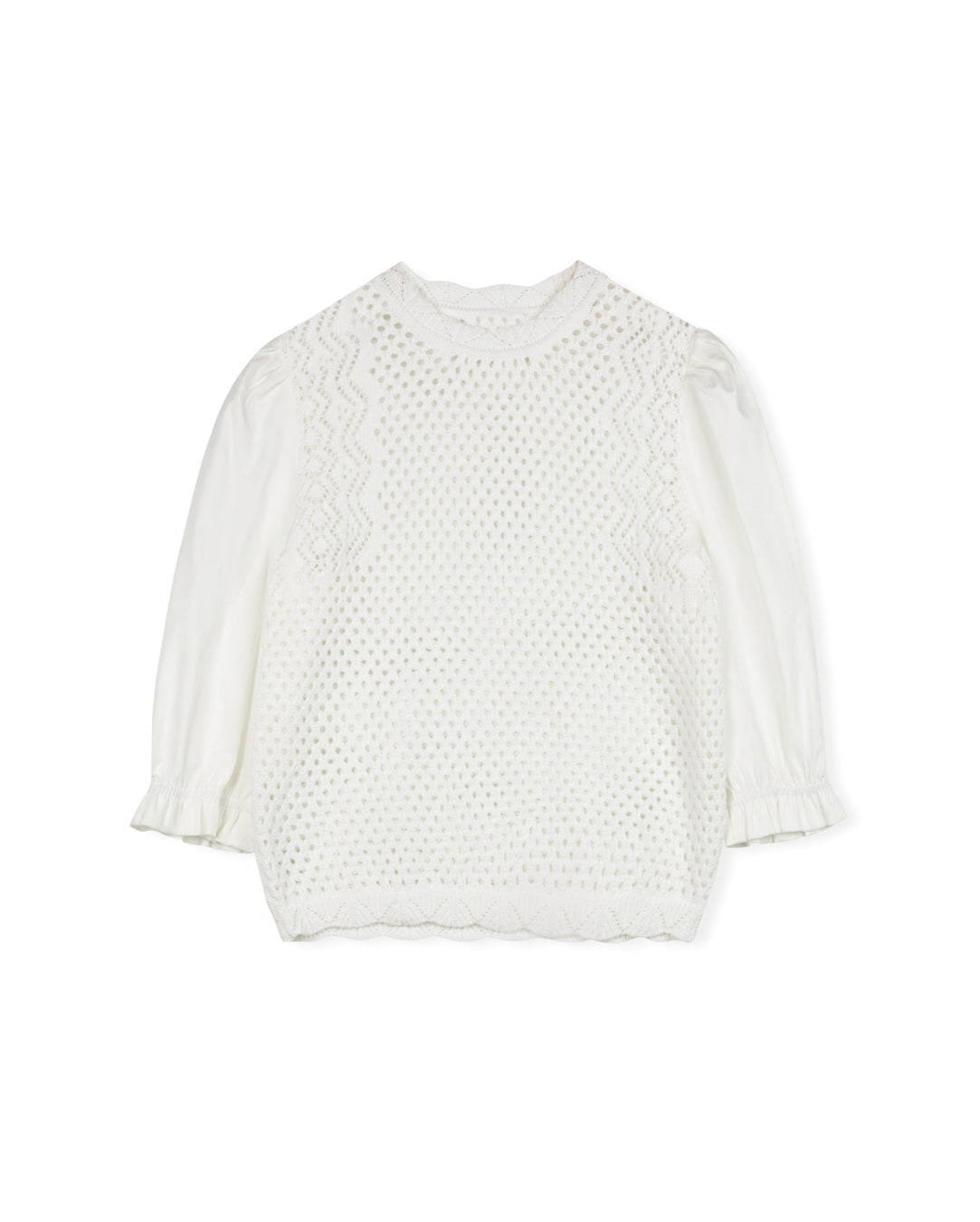 Mixed Media Knit Top