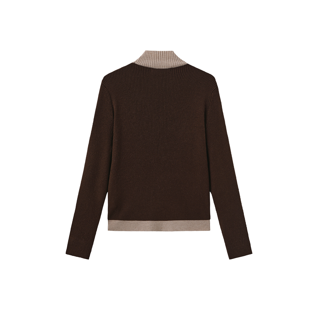 Contrast Tank Cardigan