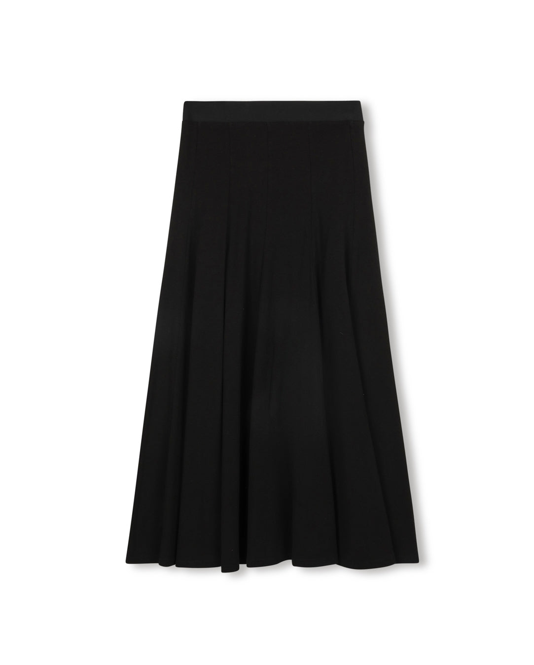 Elastic Waist Panel Midi Skirt - Junees
