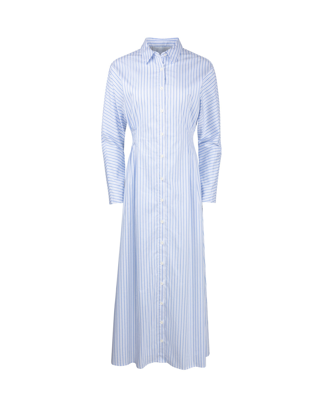 Pinstripe Dolman Button Down Dress - Junees