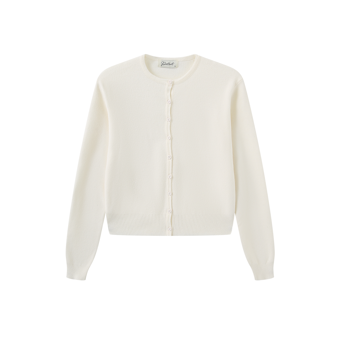 Basic Knit Button Cardigan - Junees