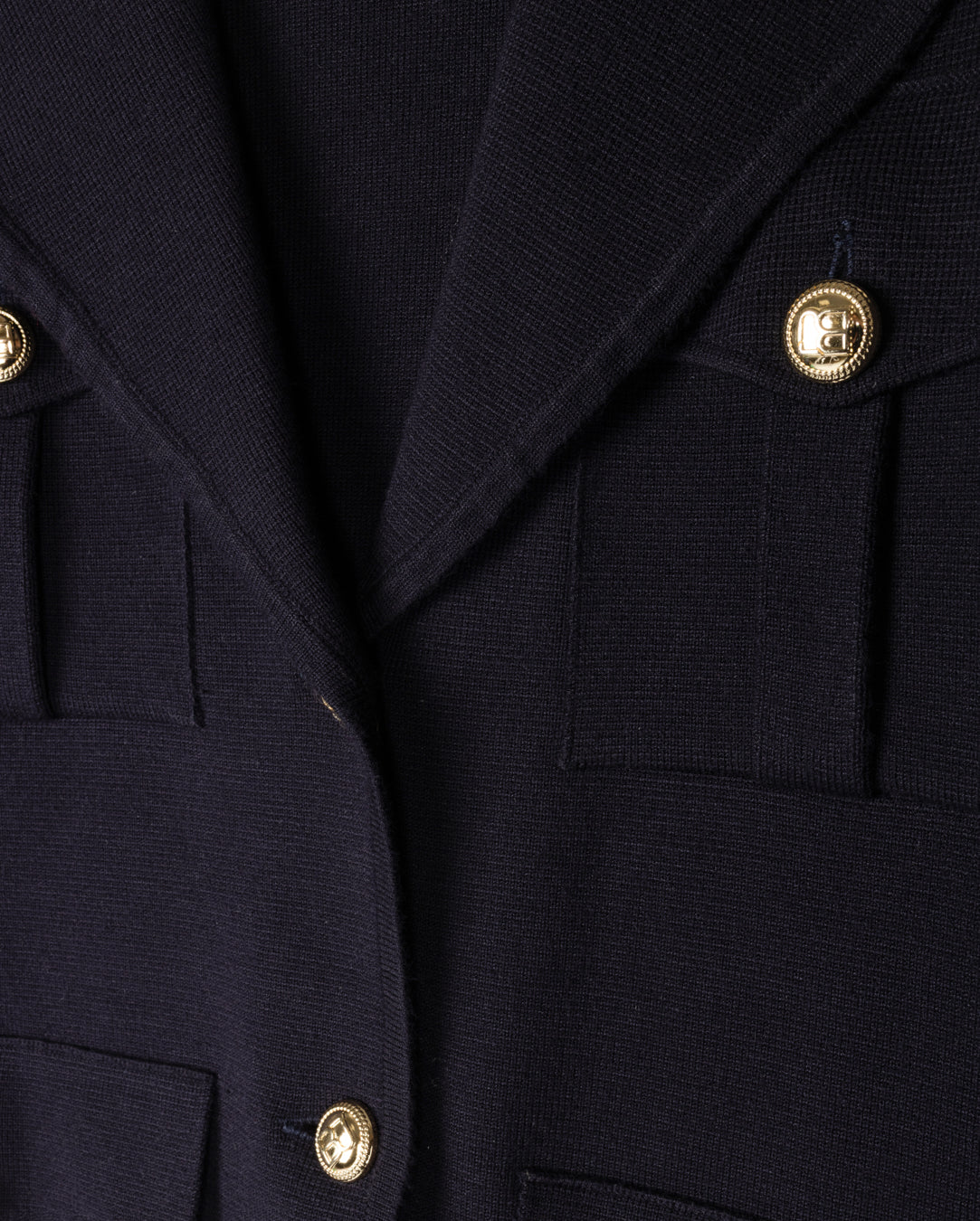 Knit Blazer With Cargo Pockets