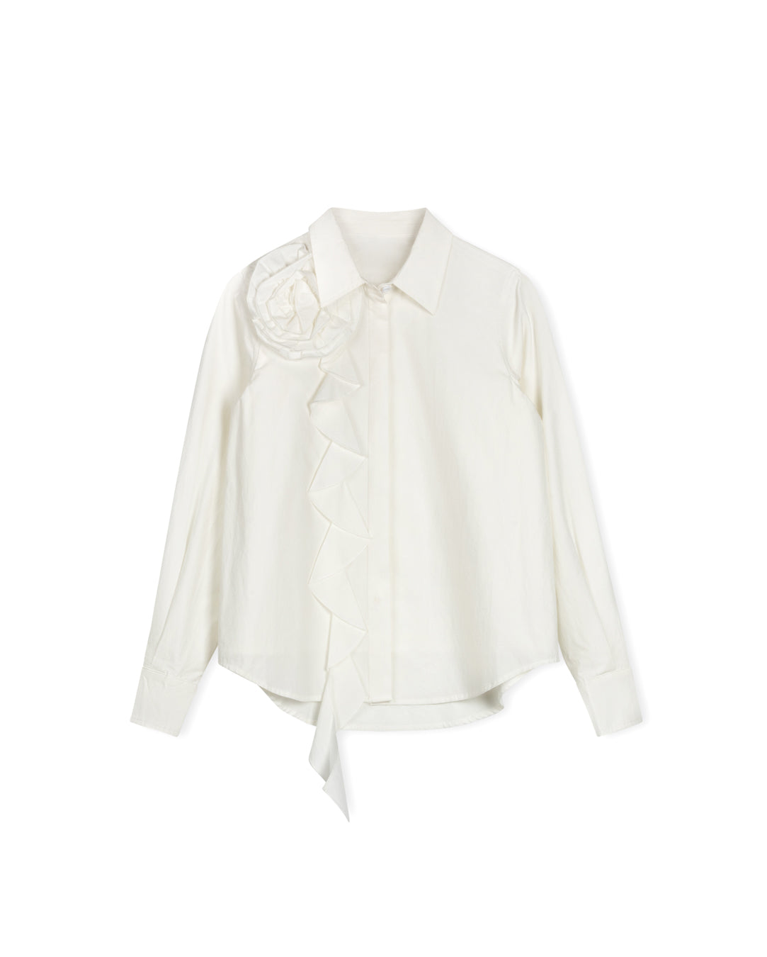 Flower Ruffle Blouse - Junees