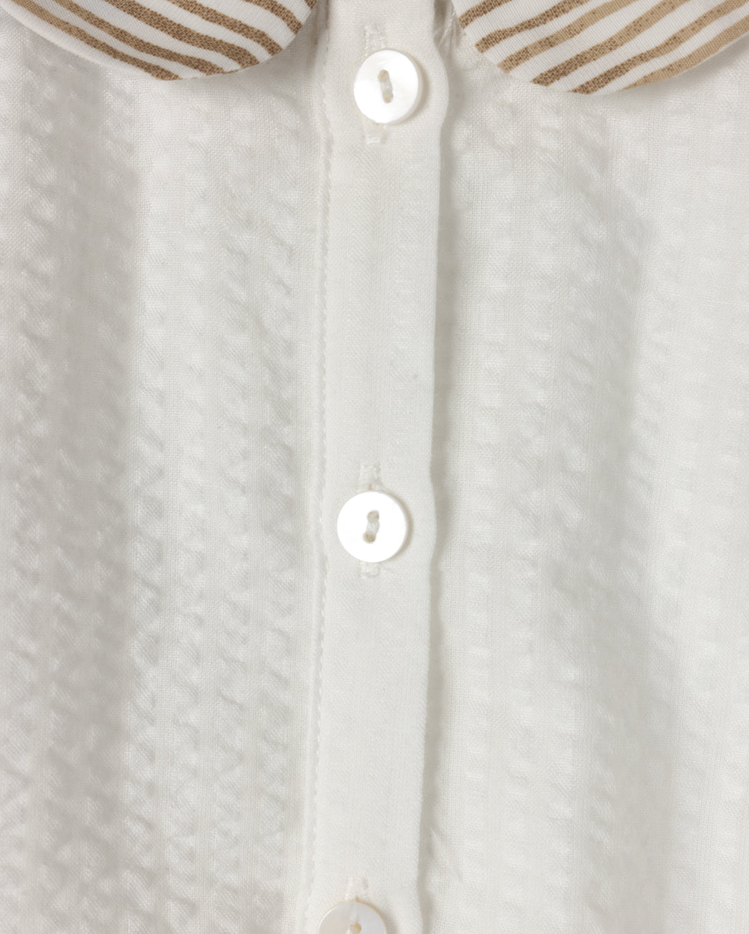 Poni Seersucker Collar Blouse - Junees