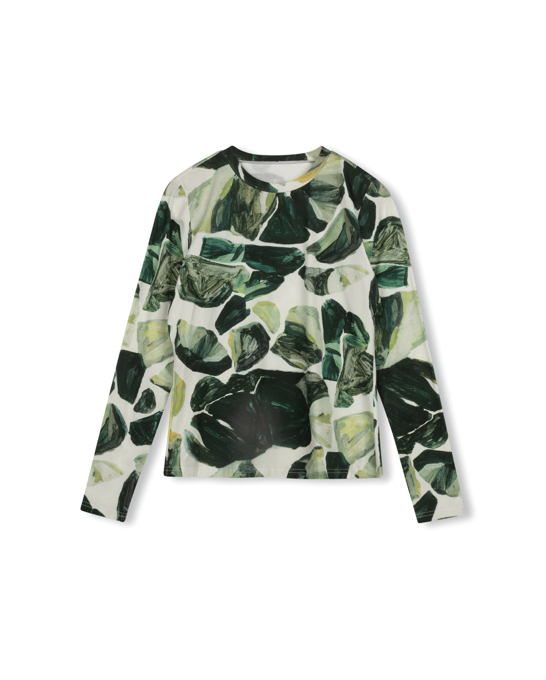 Strone Green Printed Tee