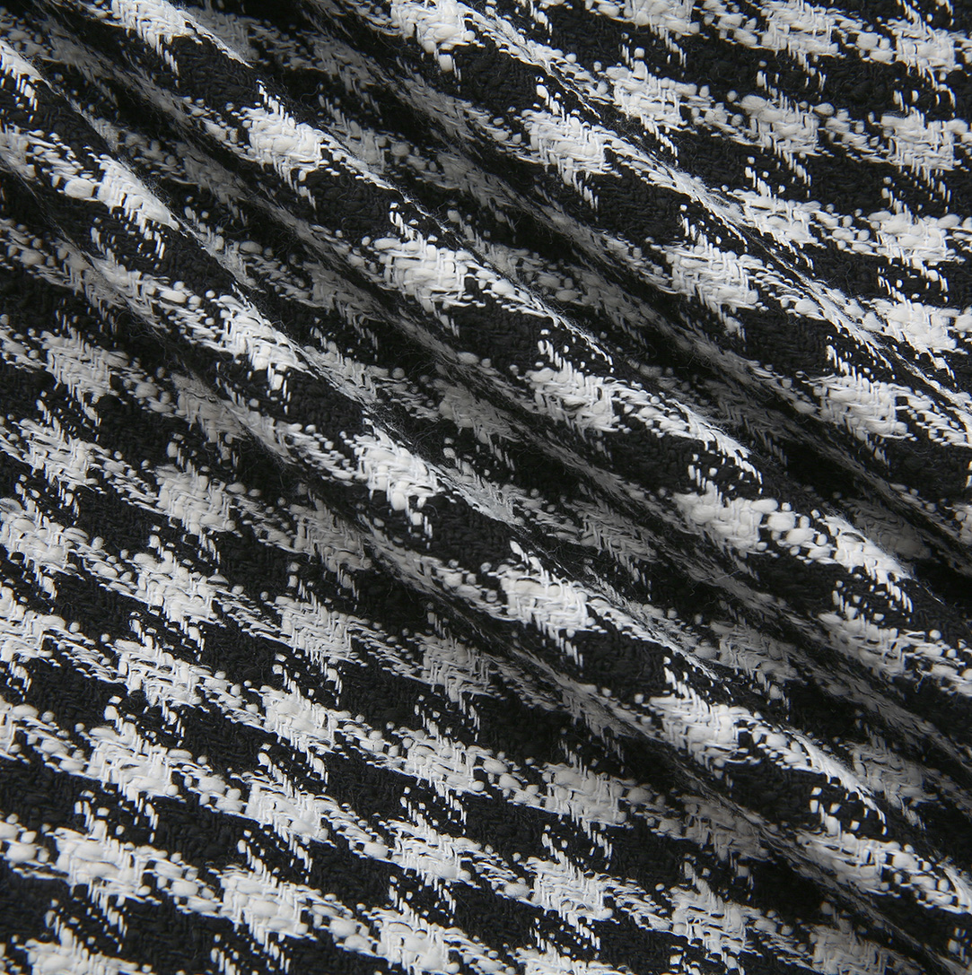 Houndstooth Wide Pleat Dress