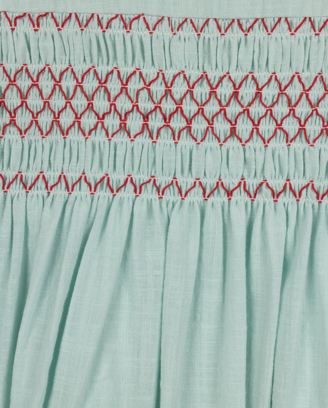 Chest Smocked Peter Pan Collar Dress