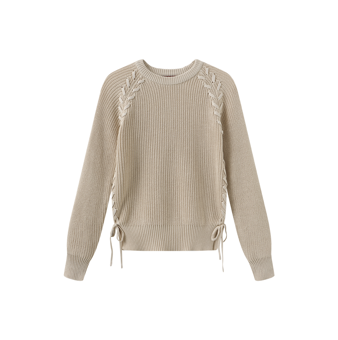 Braid Detailed Knit Top