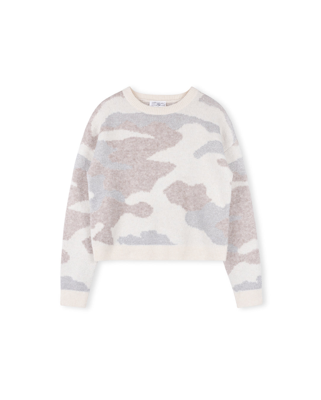 Textured Knit Crew Neck W-14008