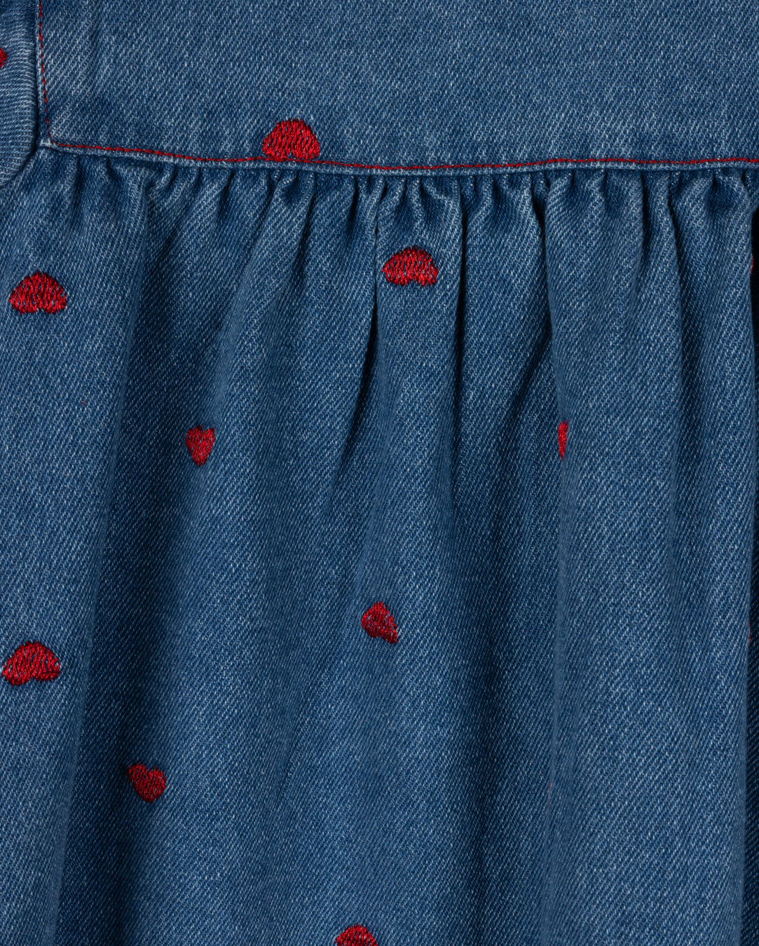 Chambray Denim Heart Dress