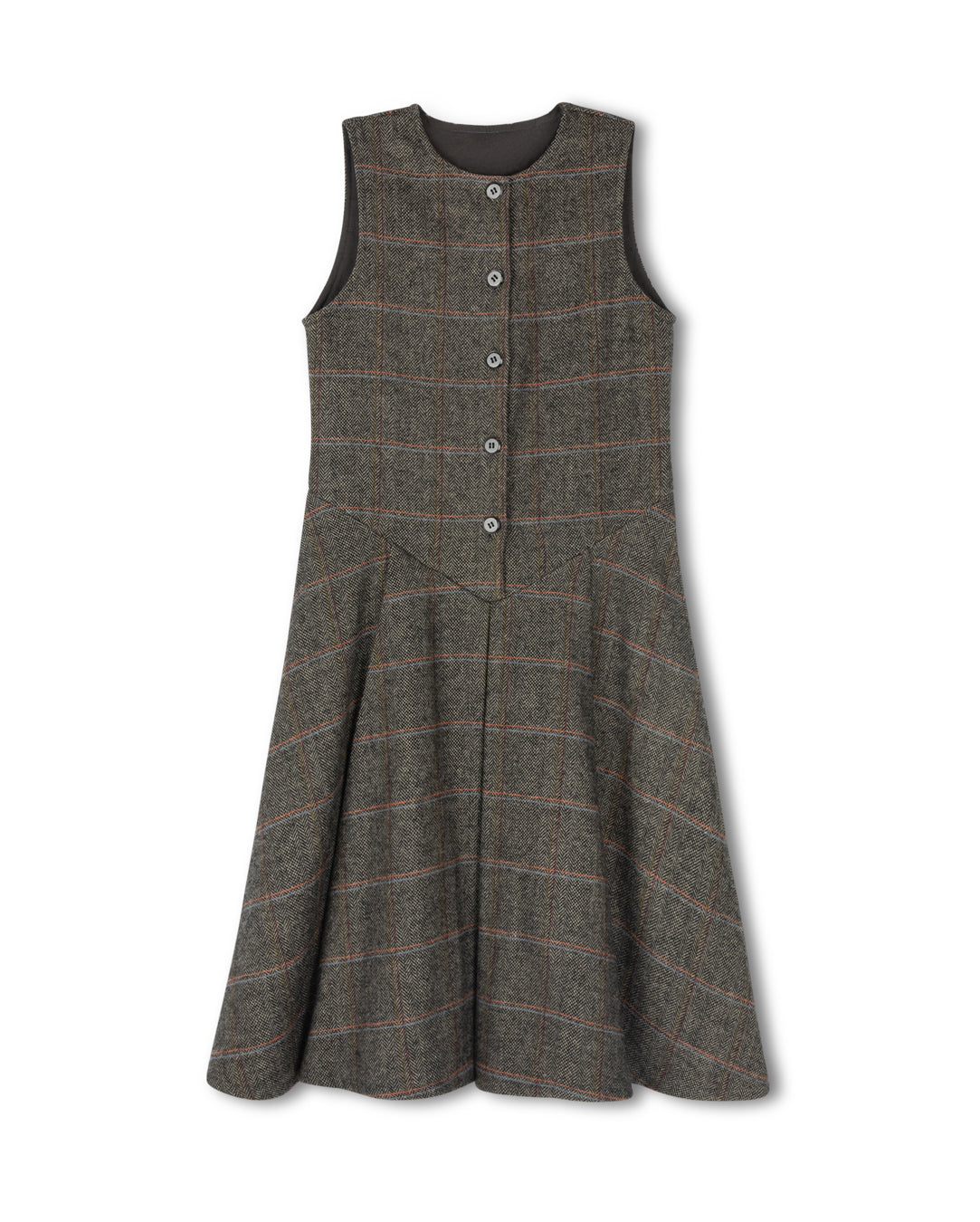 Herringbone Plaid Jumper C-21318