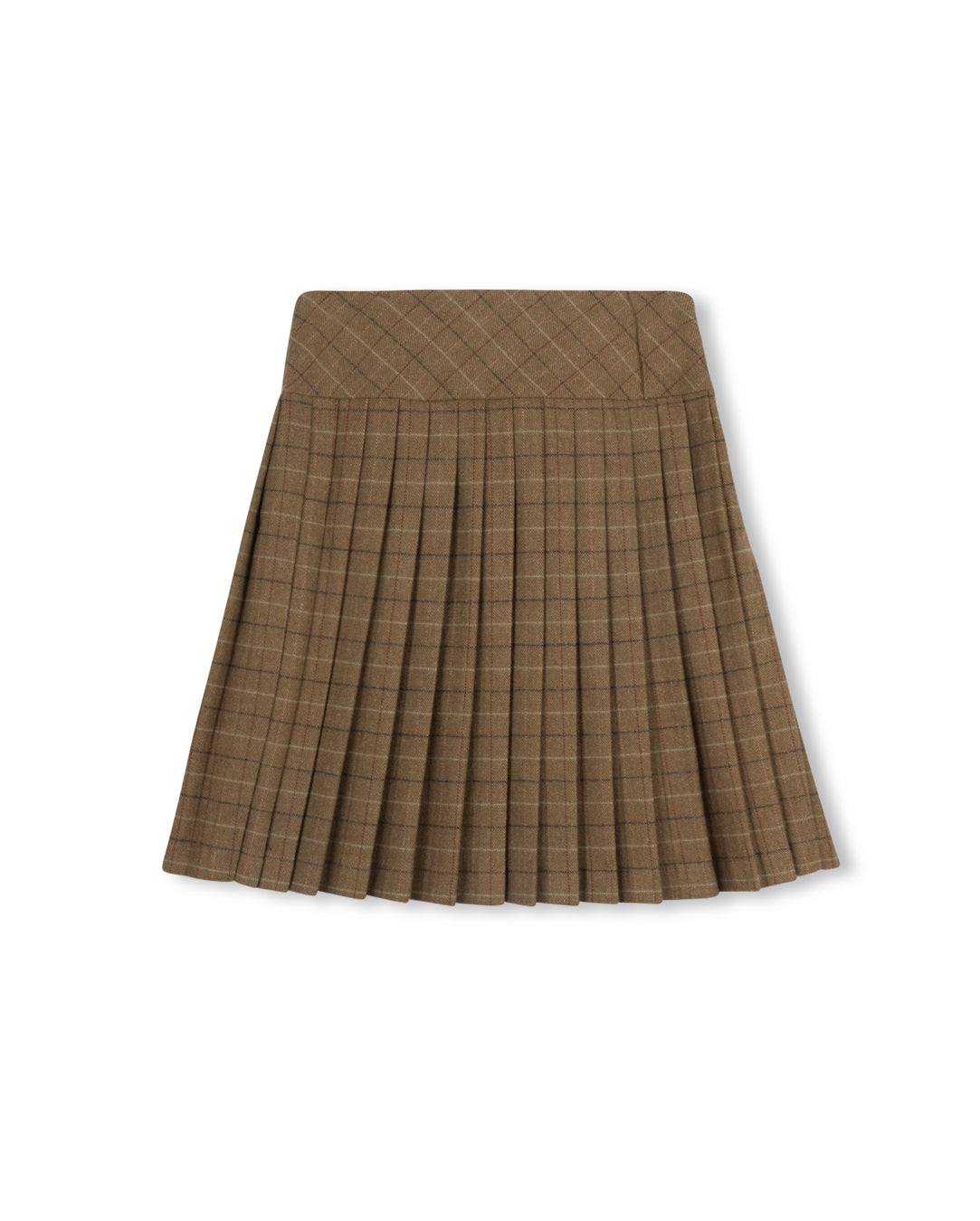 Loft Plaid Pleated Skirt
