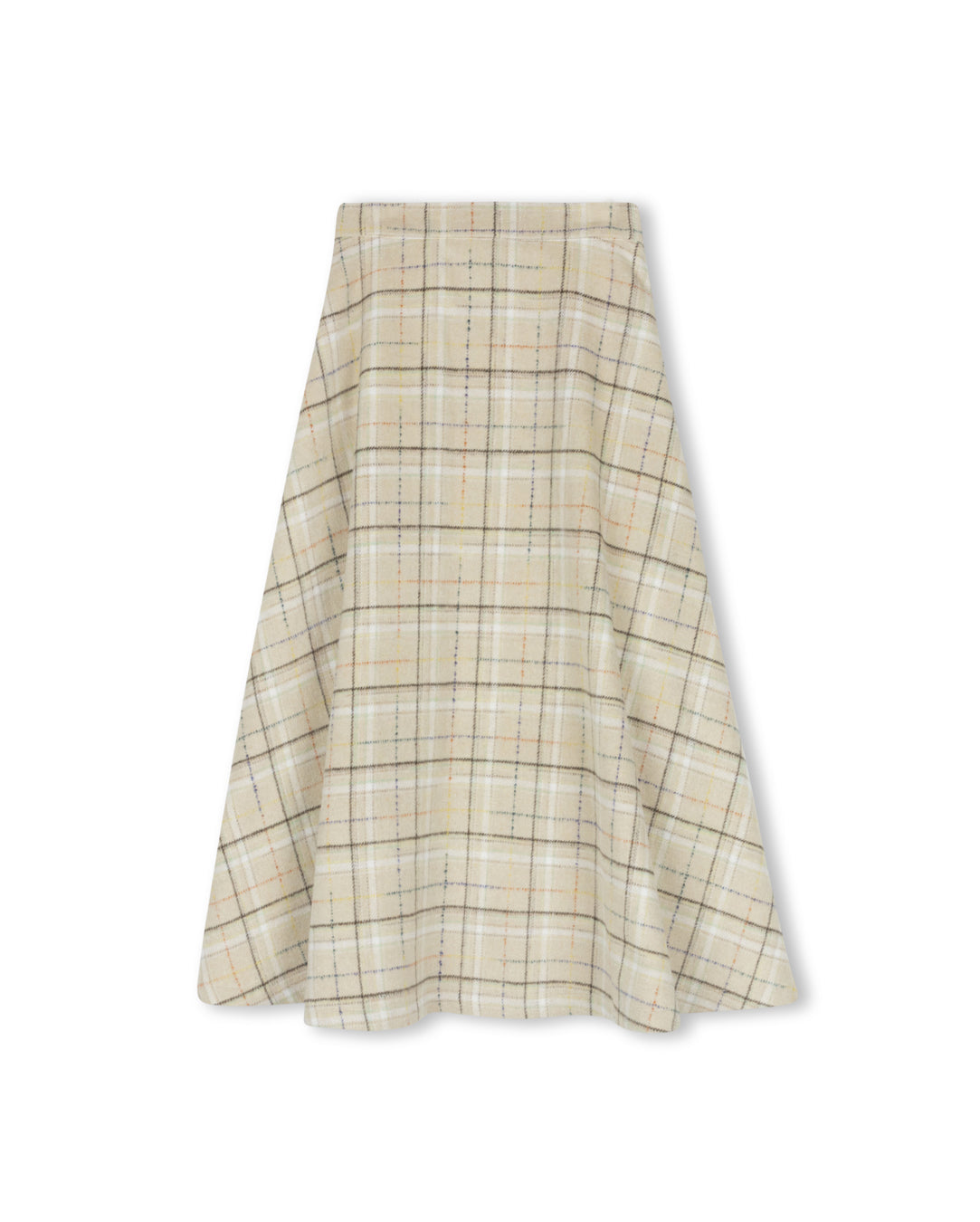 Marco Plaid Wool Maxi Skirt