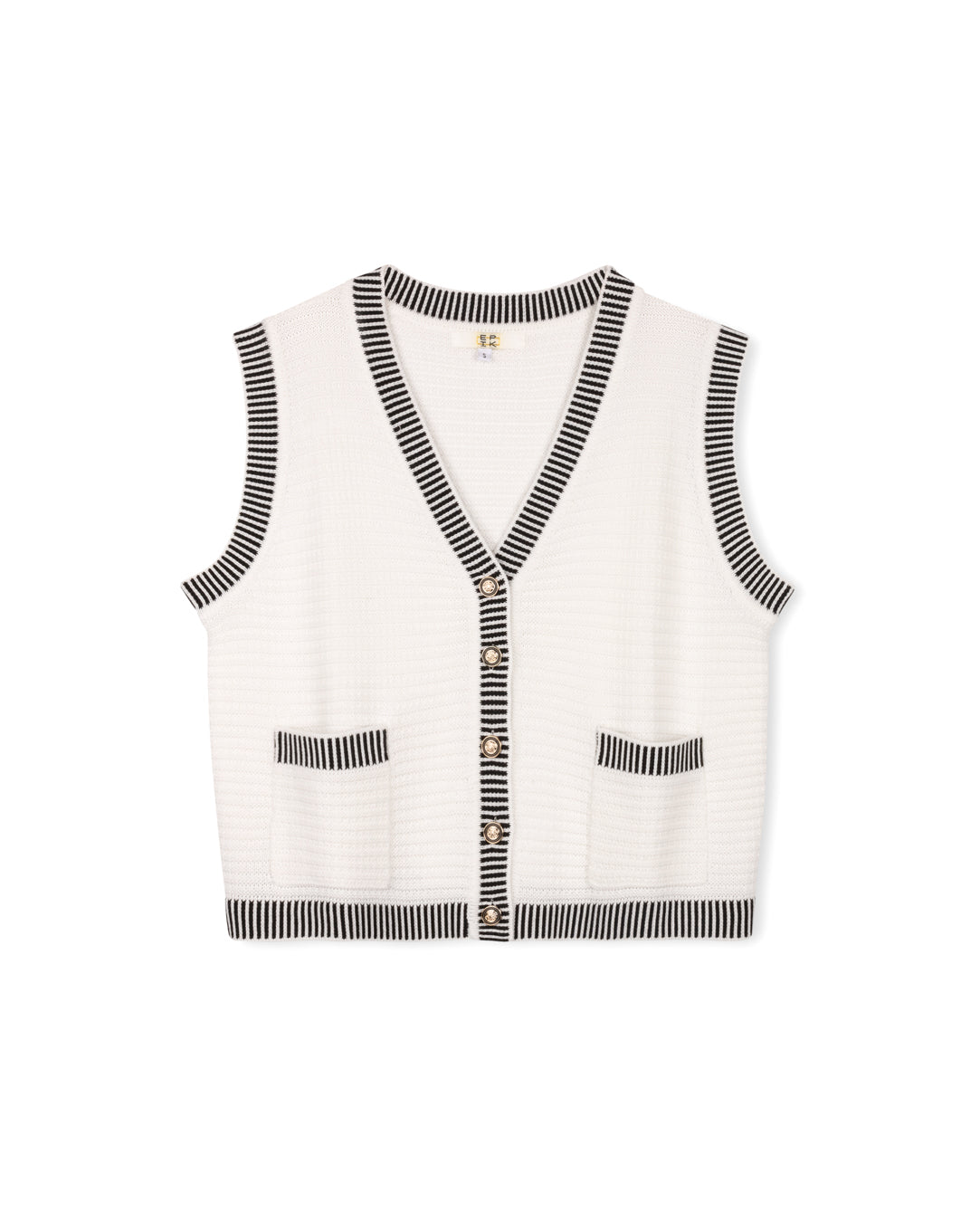 Trimmed V-Neck Cardigan W-20028