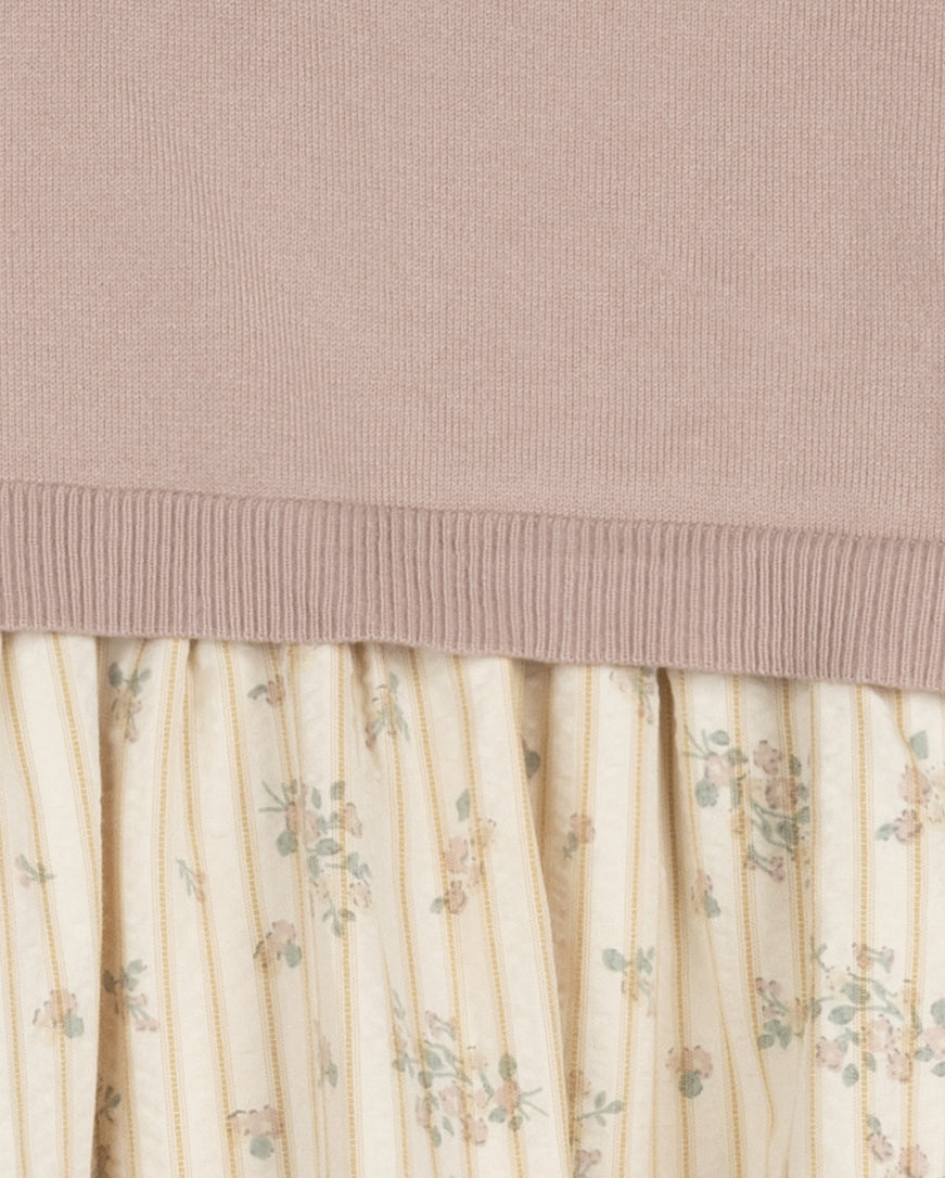 Amos Floral Print Dress And Vest C-20387