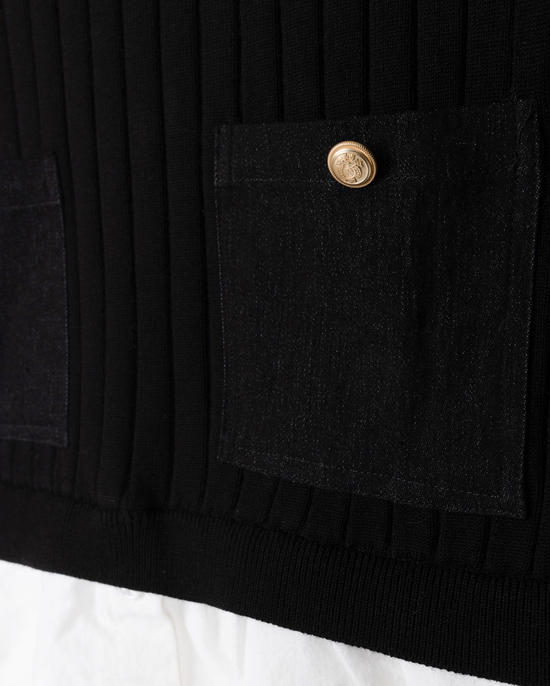 Crop Sweater And Blouse Top W-20551