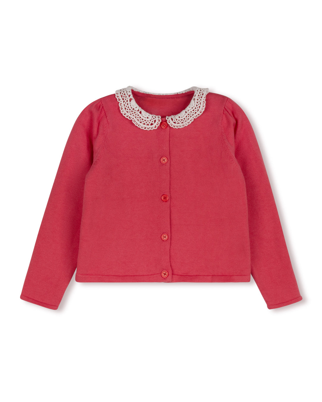 Ezzie Crochet Collared Cardigan