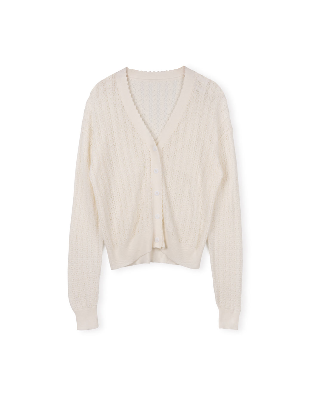 Knit Crocheted Cardigan W-18377