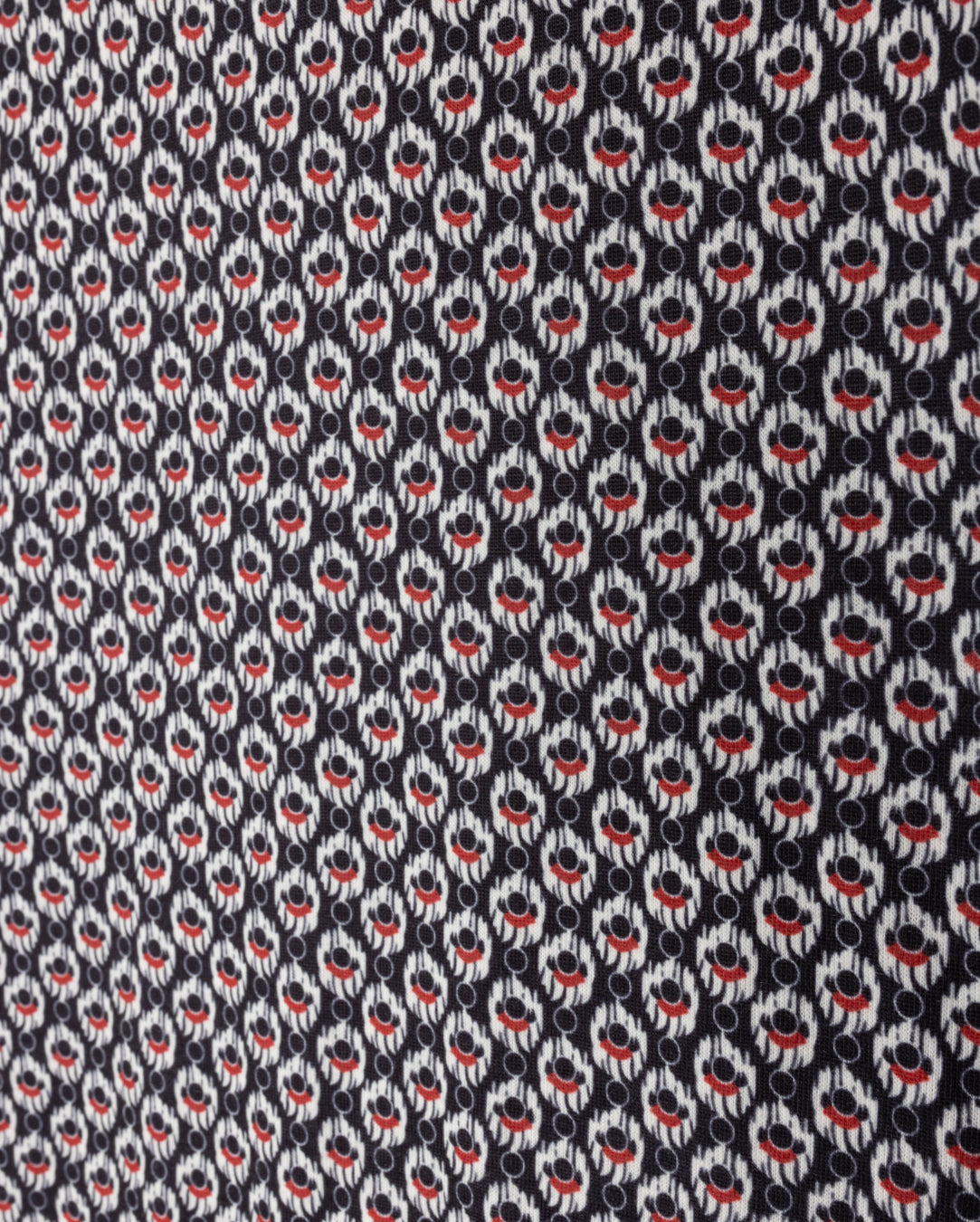 Printed Fitted Mock Neck W-22008