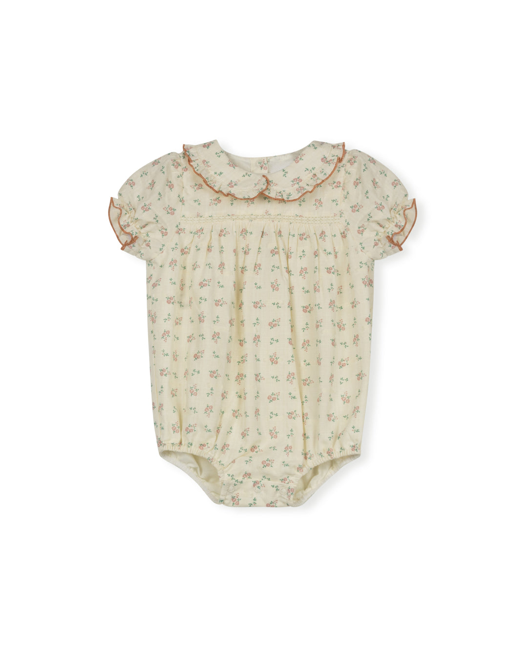 Vince Printed Linen Romper