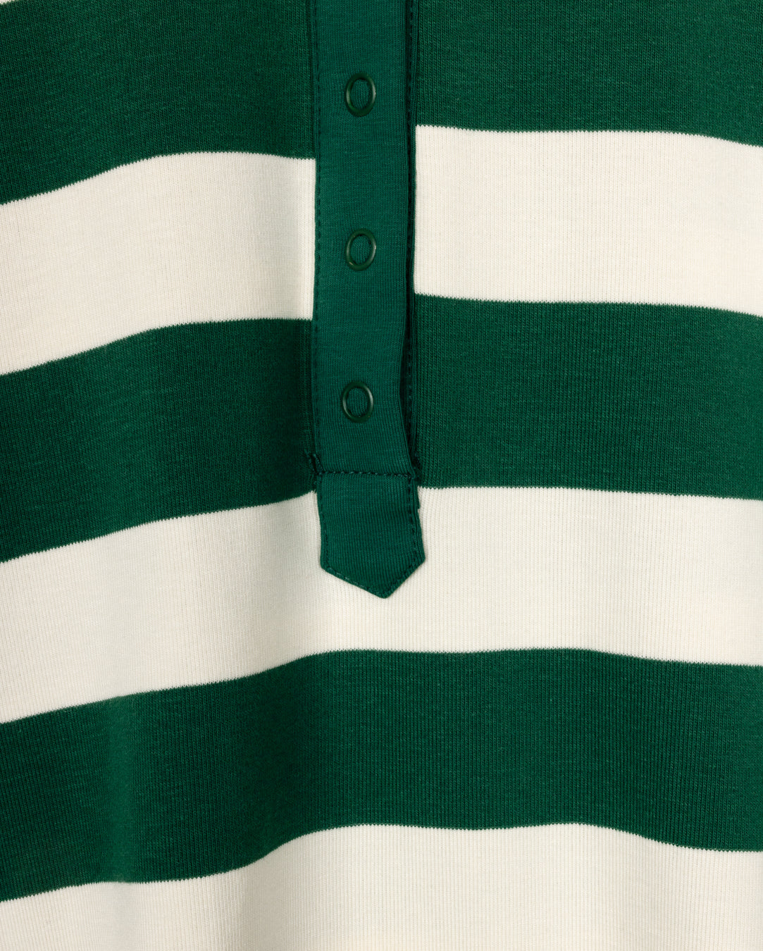 Oversized Striped Contrast Collar Polo
