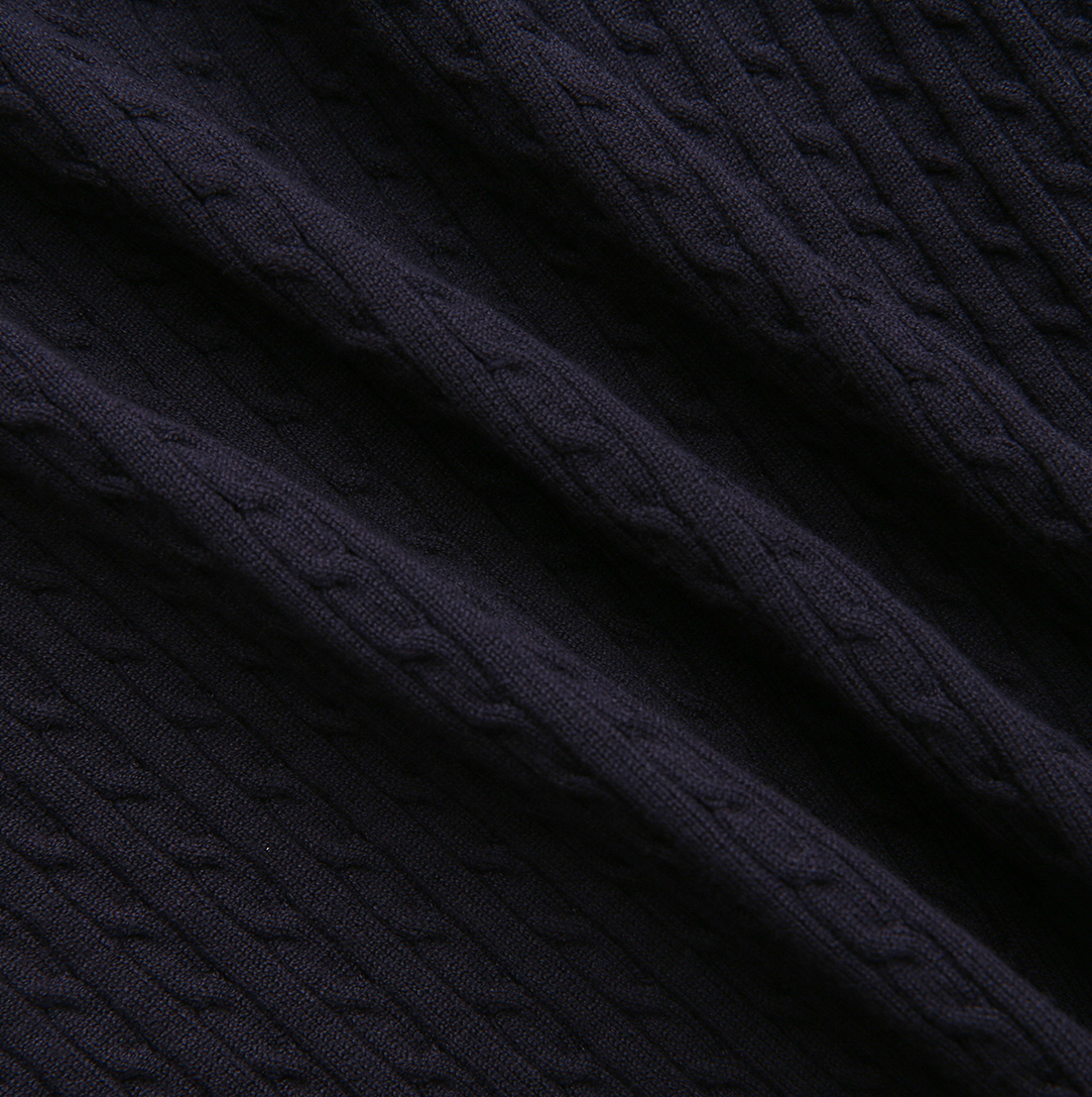 Button Down Cable Knit Cardigan