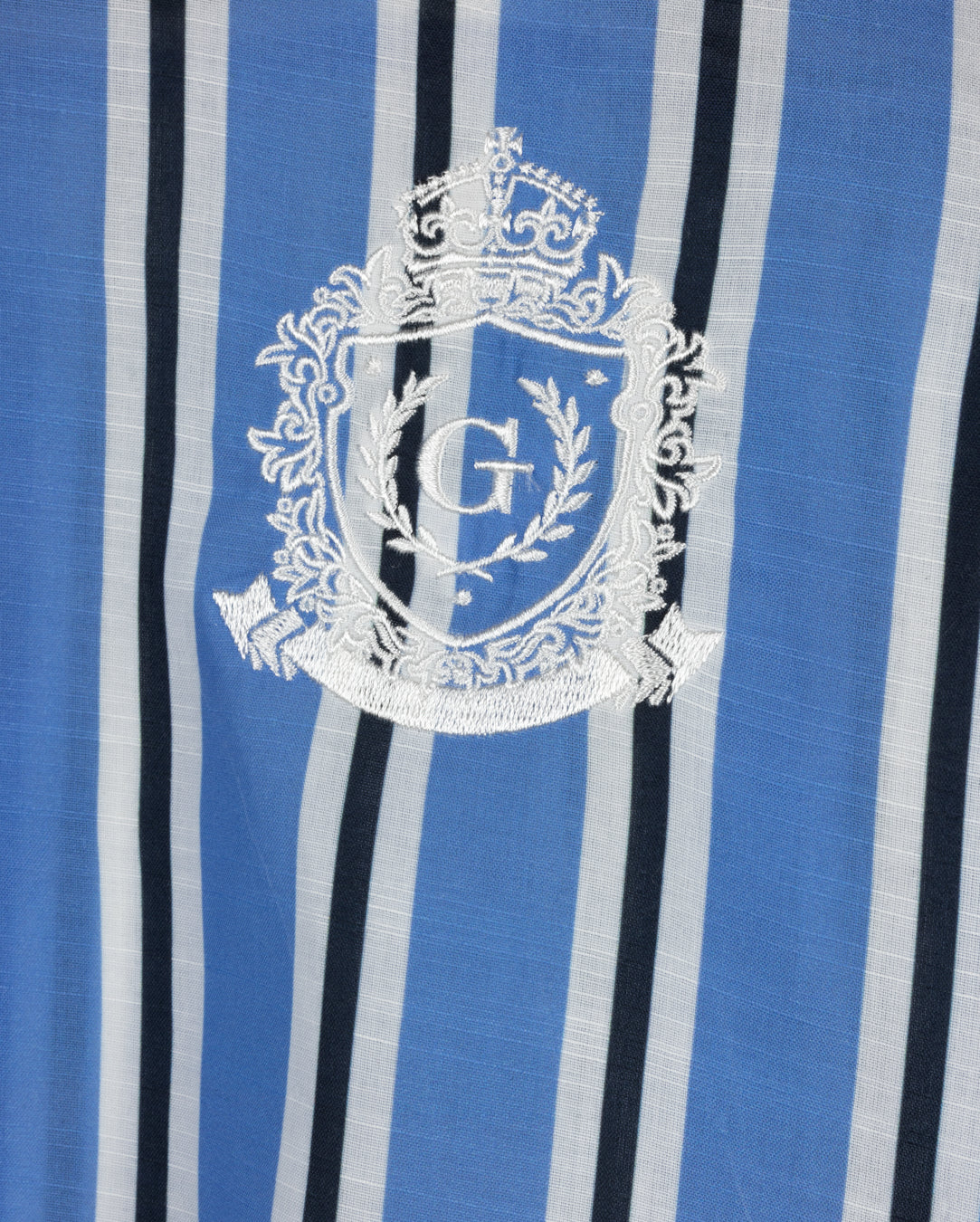 Embroidered Striped Blouse