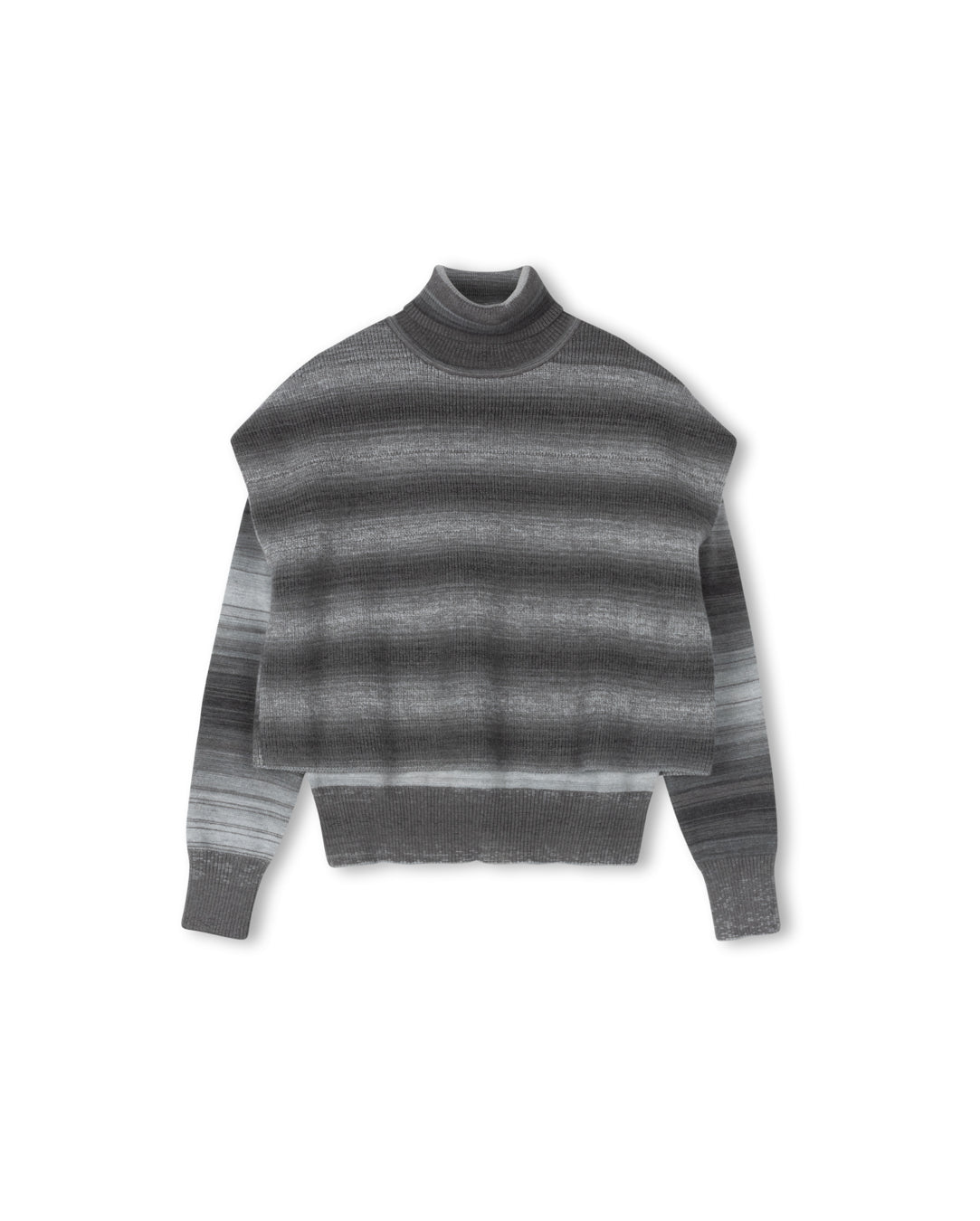 Vest Overlay Turtleneck