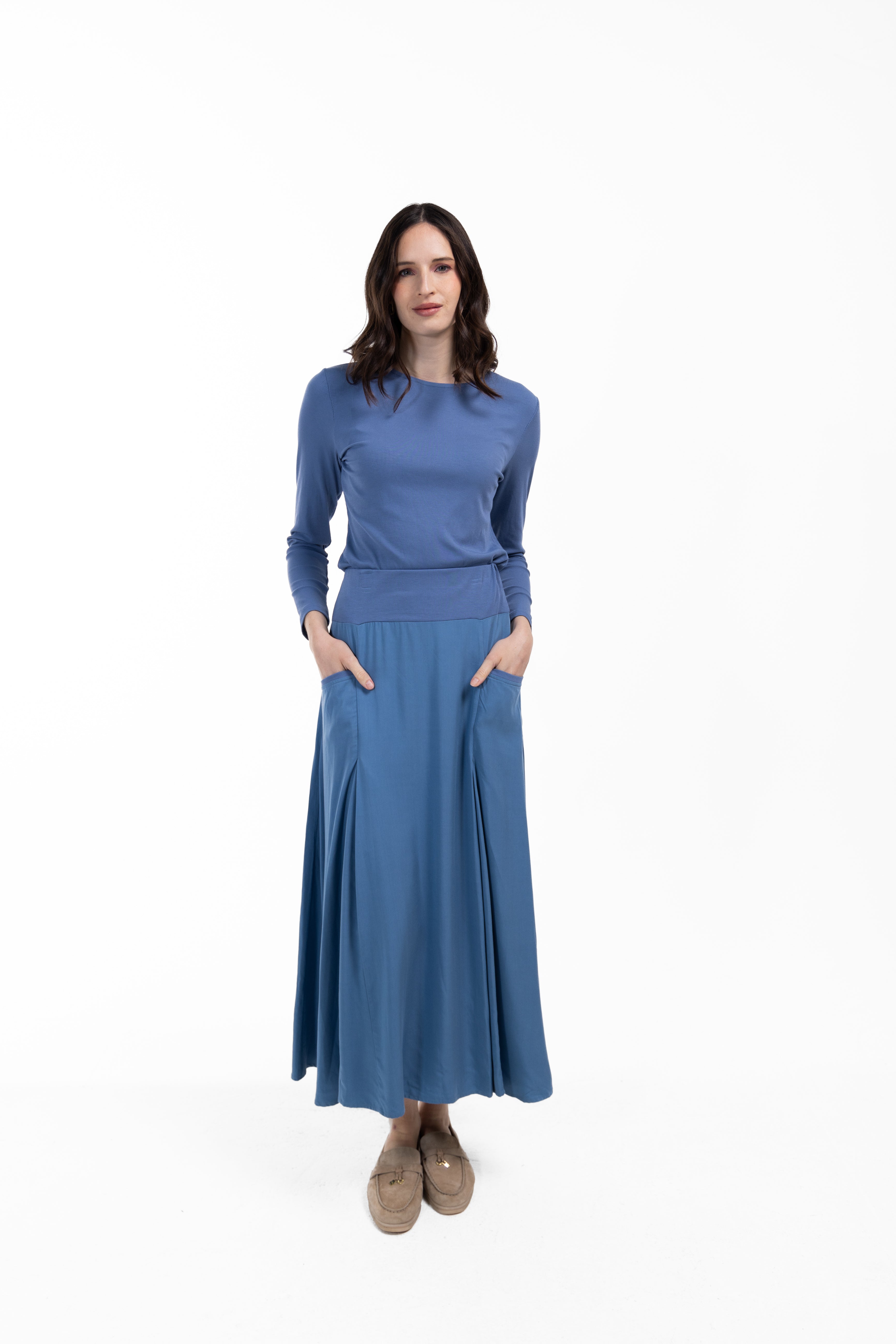 Bittern Ribbed Tee W-19387