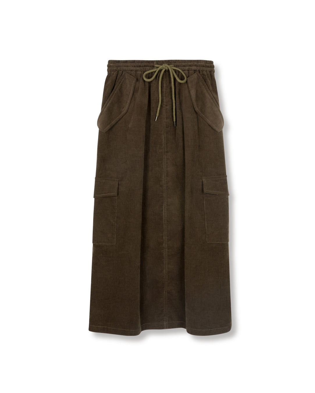 Vato Corduroy Drawstring Cargo Pocket Skirt