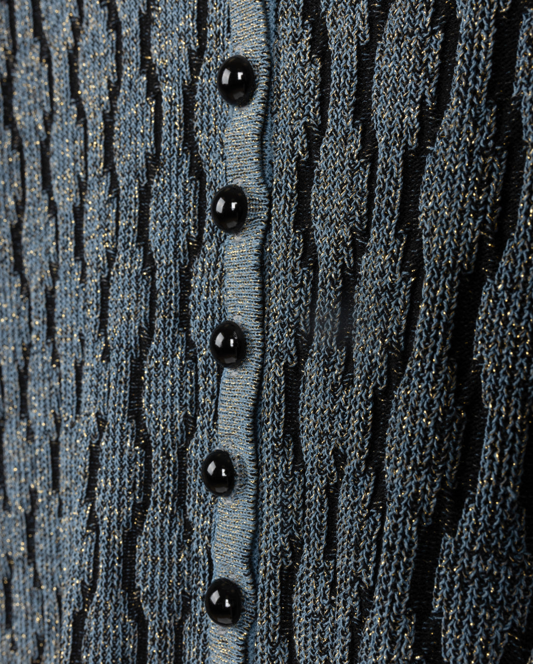 Metallic Squiggle Cardigan