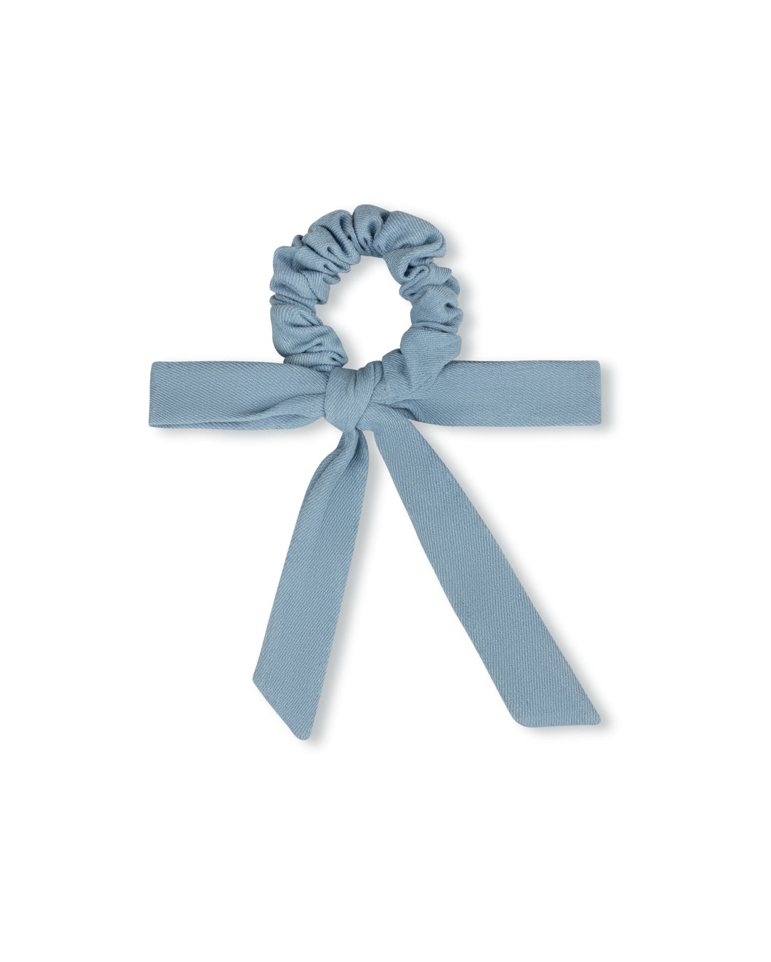 Denim Knot Tie Scrunchie